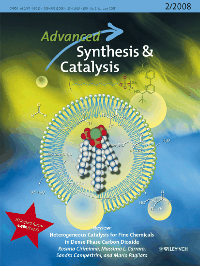 Cover of Advanced Synthesis and Catalysis, 2008/1