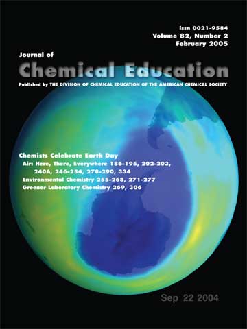 copertina del numero di febbraio 2005 del Journal of Chemical Education