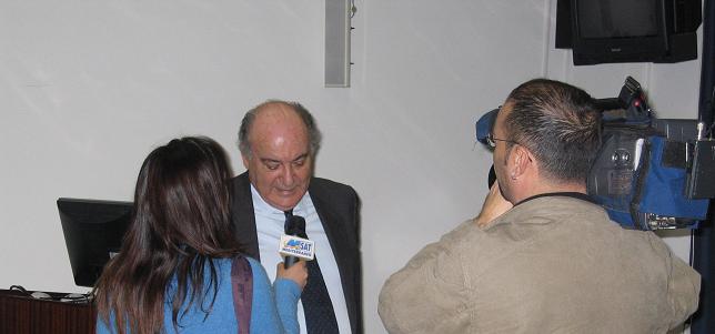 Il professor De Rita intervistato in margine al Seminario Carapezza al Cnr di Palermo