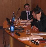 Mario Pagliaro e Russel Clarke a Milano il 18 maggio 2005