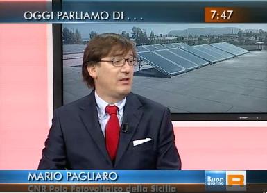 Mario Pagliaro presenta a Buongiorno Regione il Sicily Solar Report 2014