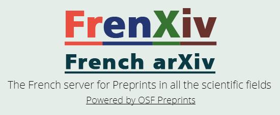 FrenXiv, the French arXiv preprint server
