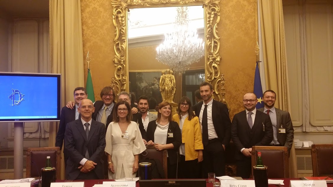 Foto di gruppo in margine al convegno Italo-Globali, Camera dei Deputati, 4 Ottobre 2016