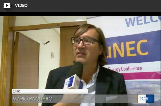 Mario Pagliaro intervistato dalla TGR Sicilia l'8 Settembre 2016