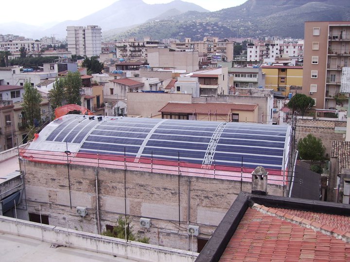 Tetto fotovoltaico - Teatro Crystal (Palermo)