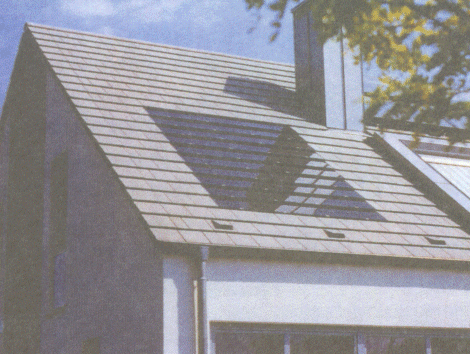 tetto fotovoltaico su una casa