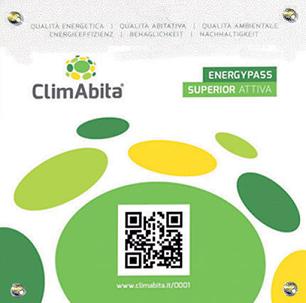 L'energy pass ClimAbita in classe Superior Attiva conferito a Rubner