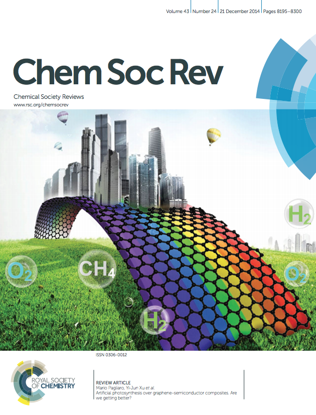 Chemical Society Reviews - Cover of issue
                  24, volume 43, 2014, dedicated to Mario Pagliaro's Lab                  work