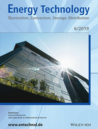 Energy Technology -
Cover of issue 6, volumne 7, 2019 dedicated to Mario Pagliaro's Lab work