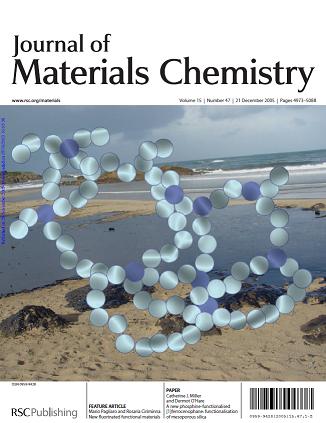 Cover of Journal of
                Materials Chemistry, issue 47, 2005, dedicaated to Mario                Pagliaro's Lab work