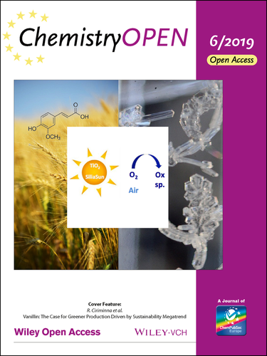 ChemistryOpen - Cover
of issue 6, volume 8, dedicated to Mario Pagliaro's Labwork