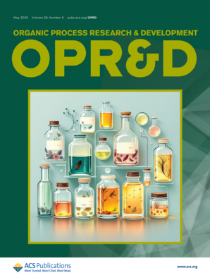Cover of Organic
                Process Research and Development issue 5/2025 dedicated
                to article on the fine chemical industry, 2020-2024