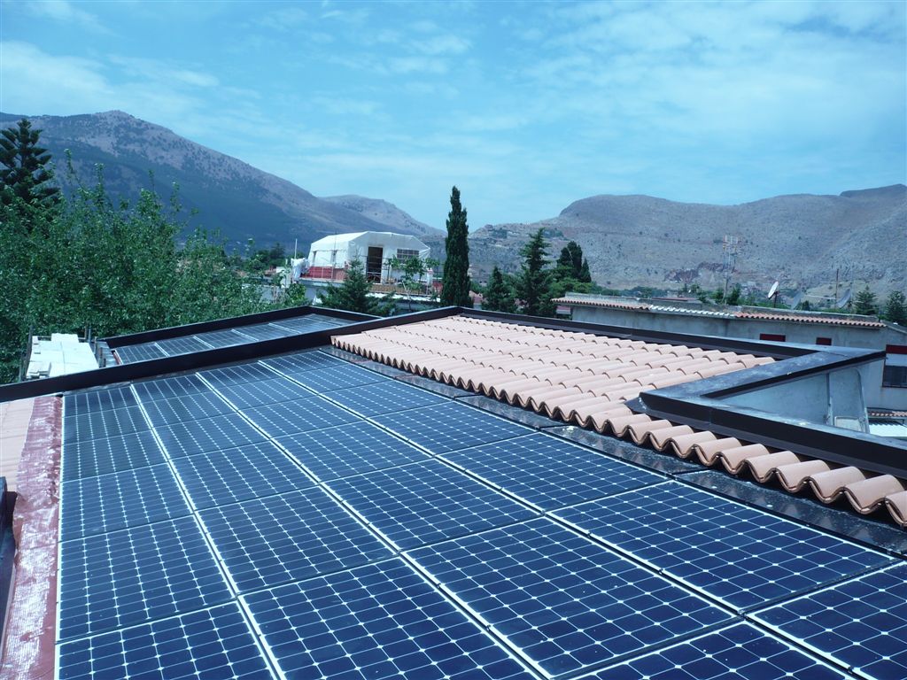 Impianto fotovoltaico totalmente integrato a Mondello, Sicilia, in zona sottoposta a doppia tutela