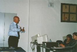foto di Sam Artale al Quality College del CNR