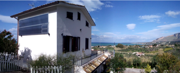 Una casa siciliana riscaldata con i pannelli solari ad aria
