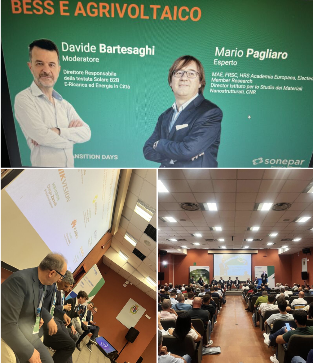 Tavola rotonda BESS e
          Agrivoltaico agli Energy Transition Days organizzati da
          Sonepar a Catania il 2 Luglio 2026