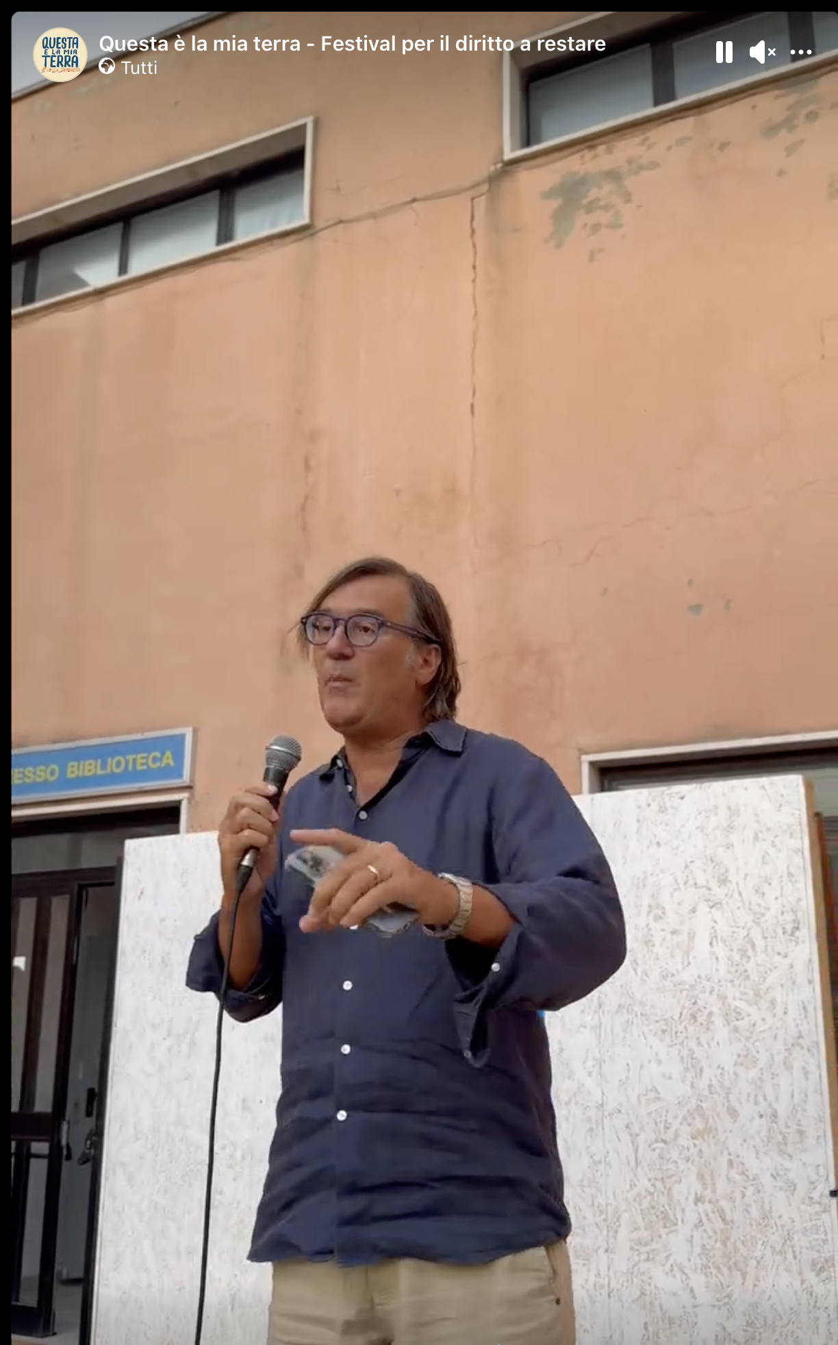 Mario Pagliaro al Festival 'Questa �
            la mia terra' il 19 Agosto 2026