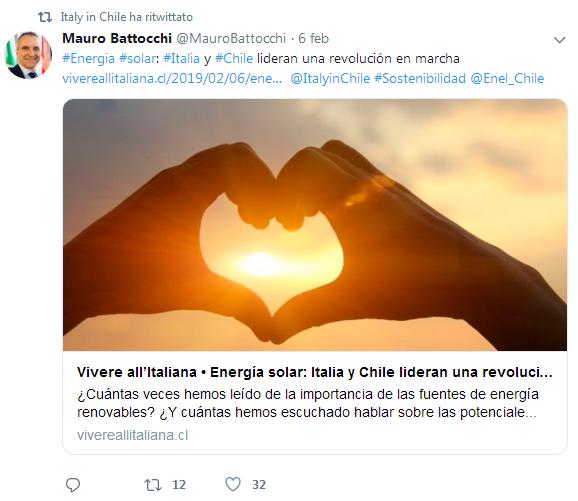 Helionomics in Chile, and in Italy - The review of Italy's Ambassador to Chile